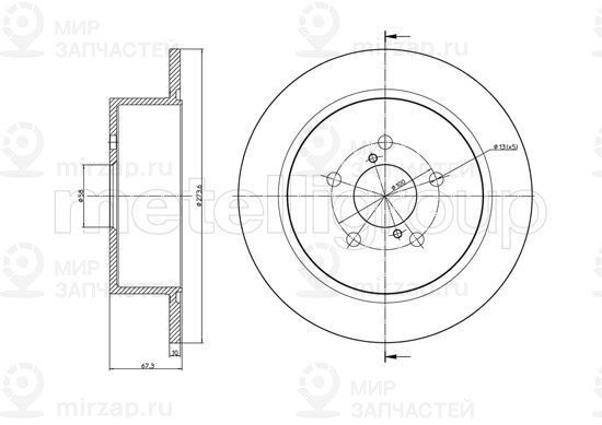 Запчасть TRUSTING DF1299