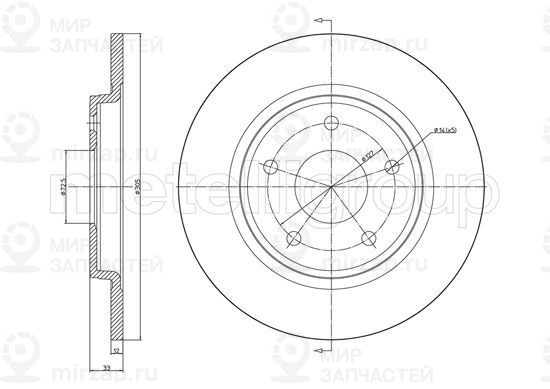 Запчасть TRUSTING DF1322