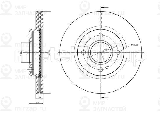 Запчасть TRUSTING DF1346