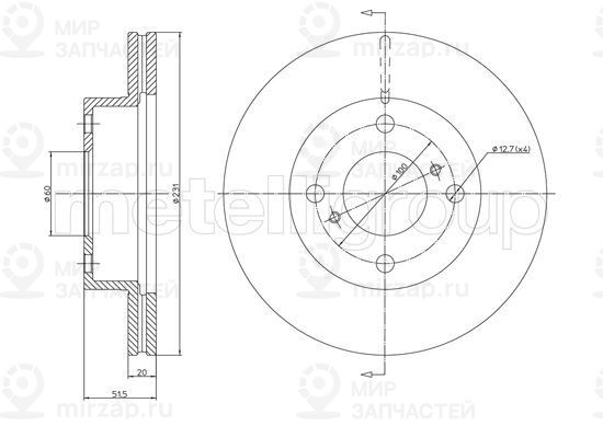 Запчасть TRUSTING DF1382
