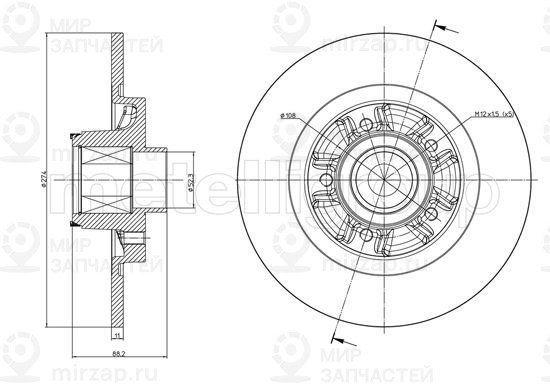 Запчасть TRUSTING DF1428A