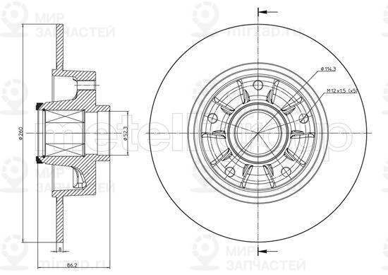 Запчасть TRUSTING DF1431A