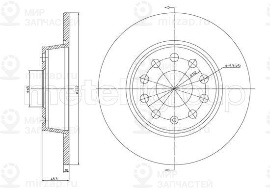 Запчасть TRUSTING DF1433