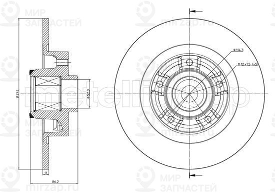 Запчасть TRUSTING DF1483A