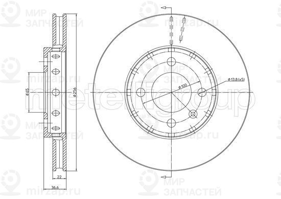 Запчасть TRUSTING DF1549