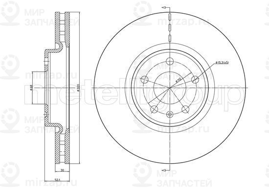 Запчасть TRUSTING DF1551