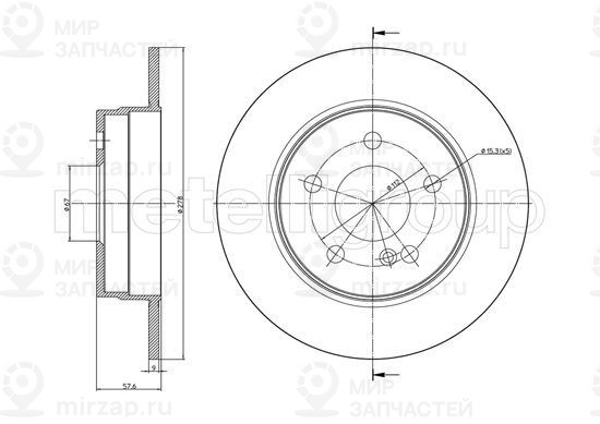 Запчасть TRUSTING DF1555