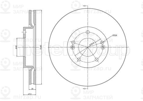 Запчасть TRUSTING DF156