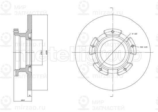 Запчасть TRUSTING DF1753