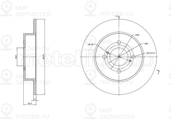 Запчасть TRUSTING DF1758