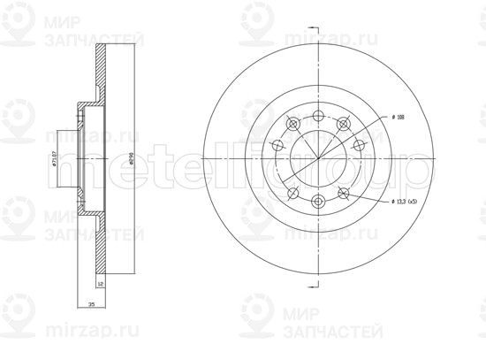 Запчасть TRUSTING DF1760
