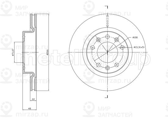 Запчасть TRUSTING DF1765