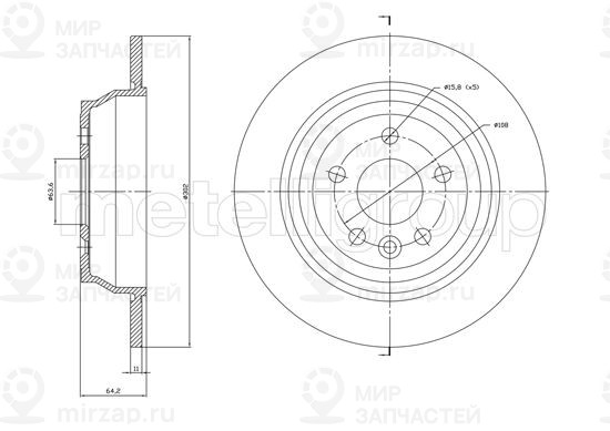Запчасть TRUSTING DF1779