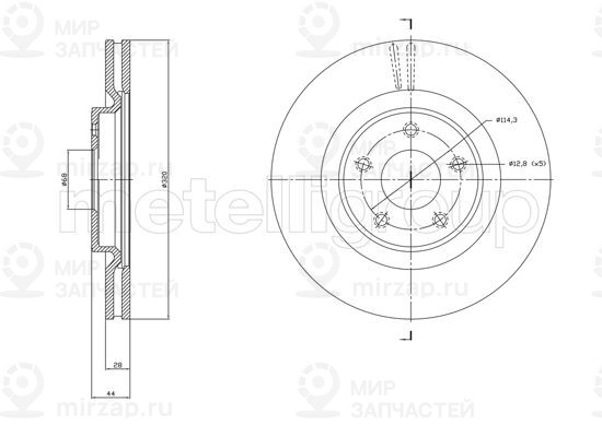 Запчасть TRUSTING DF1783
