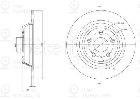 Запчасть TRUSTING DF1786