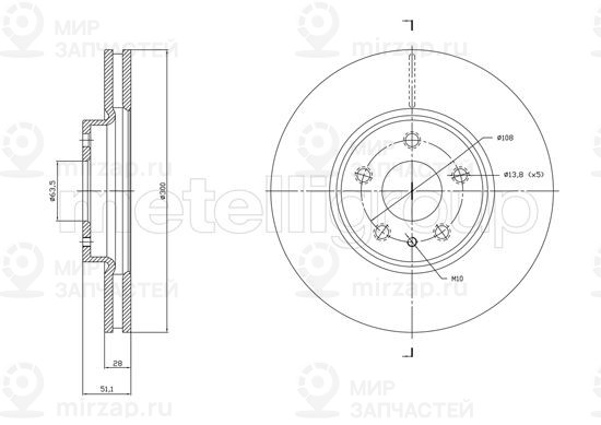 Запчасть TRUSTING DF1790