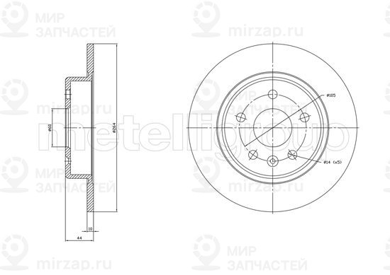 Запчасть TRUSTING DF1823