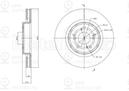 Запчасть TRUSTING DF1829