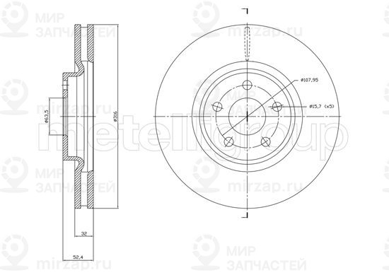 Запчасть TRUSTING DF1830