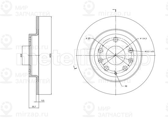 Запчасть TRUSTING DF1831
