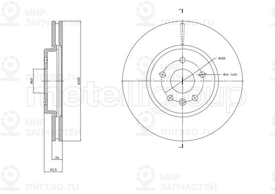 Запчасть TRUSTING DF1849