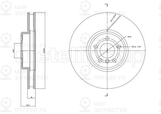 Запчасть TRUSTING DF1867