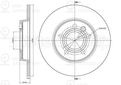Запчасть TRUSTING DF218