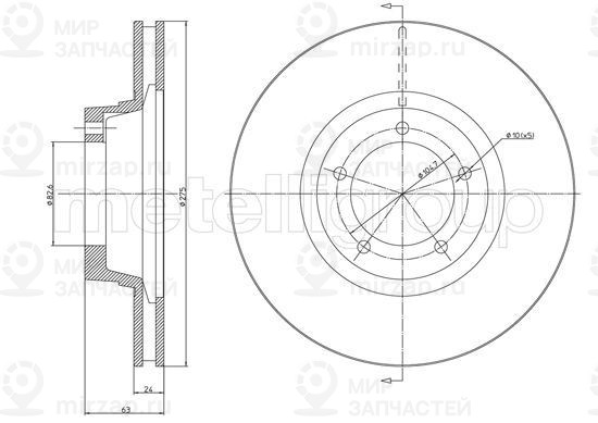 Запчасть TRUSTING DF224