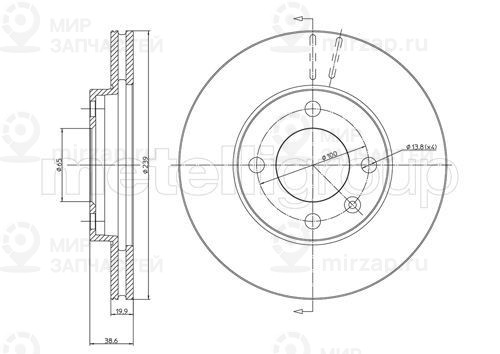 Запчасть TRUSTING DF242