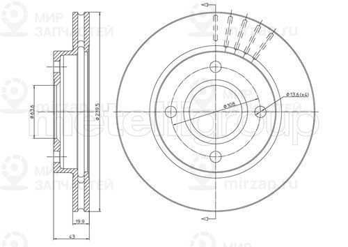 Запчасть TRUSTING DF246
