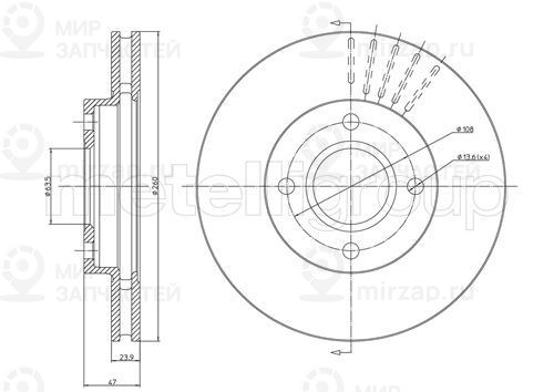 Запчасть TRUSTING DF255