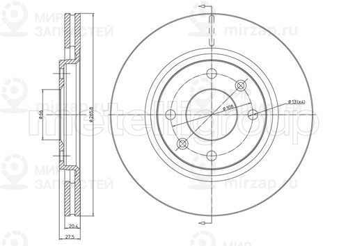 Запчасть TRUSTING DF257