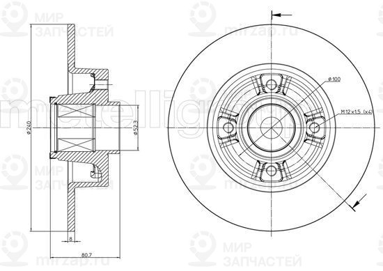 Запчасть TRUSTING DF416A