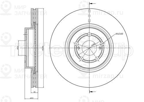 Запчасть TRUSTING DF463