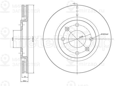 Запчасть TRUSTING DF474