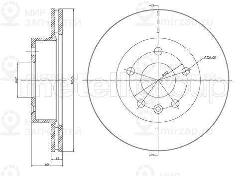 Запчасть TRUSTING DF522