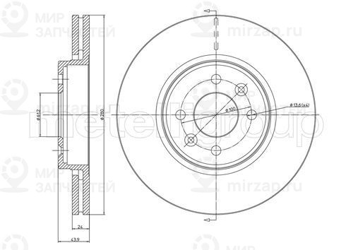Запчасть TRUSTING DF540