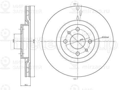 Запчасть TRUSTING DF546