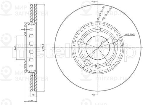 Запчасть TRUSTING DF553