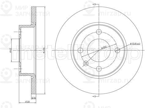 Запчасть TRUSTING DF586
