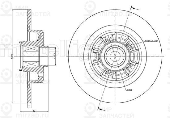 Запчасть TRUSTING DF832A