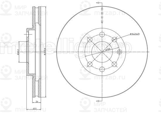 Запчасть TRUSTING DF837