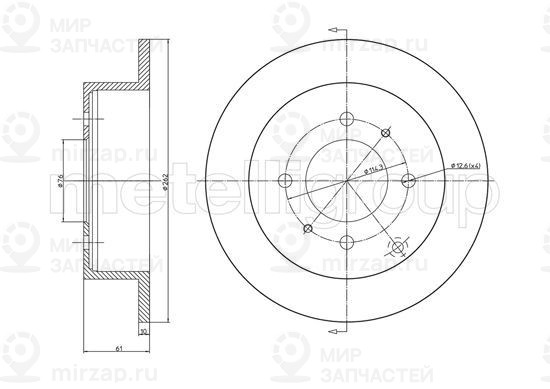 Запчасть TRUSTING DF845