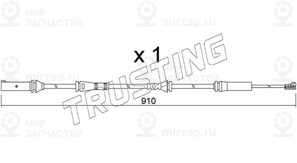 Сигнализатор, износ тормозных колодок TRUSTING SU350