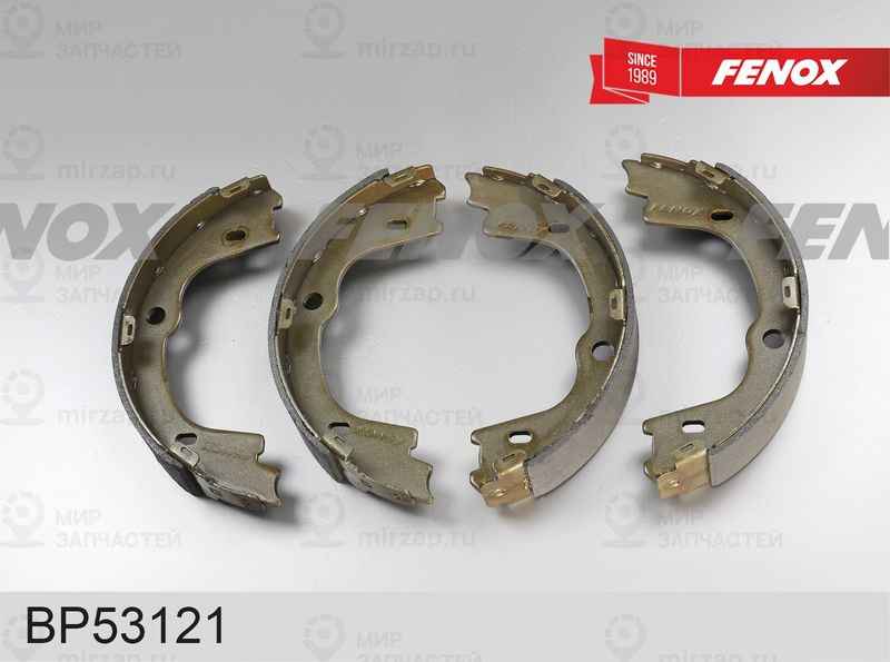 Комплект тормозных башмаков, барабанные тормоза FENOX BP53121