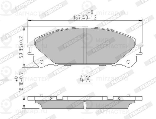 Запчасть FERODO FDB4354