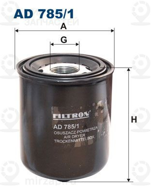 Патрон осушителя воздуха, пневматическая система FILTRON AD7851