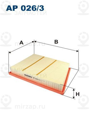 Воздушный фильтр FILTRON AP0263