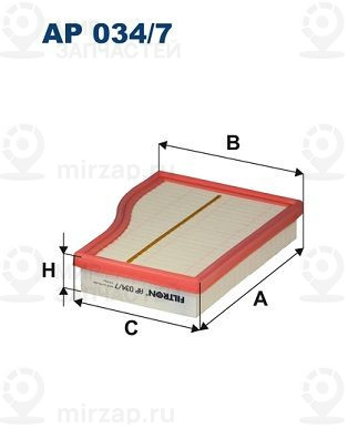 Воздушный фильтр FILTRON AP0347