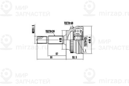 Запчасть AYWIPARTS AW1510002A